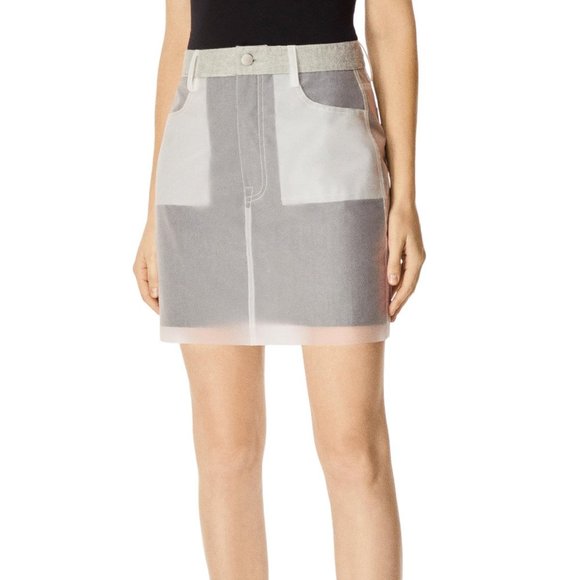 J BRAND Jeans Loria Mini Skirt in Clear Indigo - Picture 2 of 4